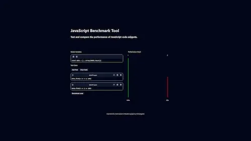 JS Benchmark Tool